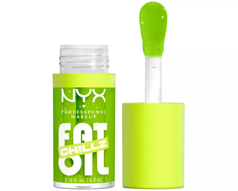 NYX Professional Makeup Lip Gloss Fat Oil Chillz Kiwi Freeze