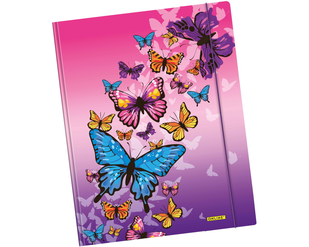 ONLINE Gummizugmappe A4 10149/6 Butterfly