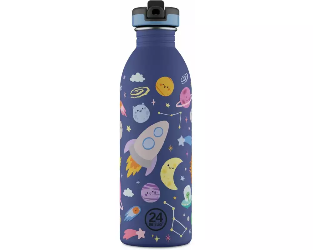 24Bottles Trinkflasche Space Friends, 500 ml, Dunkelblau
