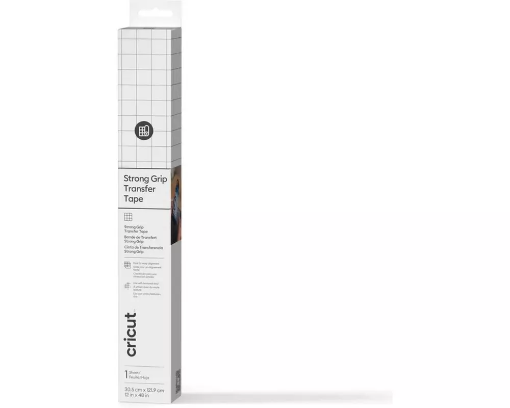 Cricut StrongGrip Transferfolie 30.5 x 122 cm, 1 Stück, Weiss