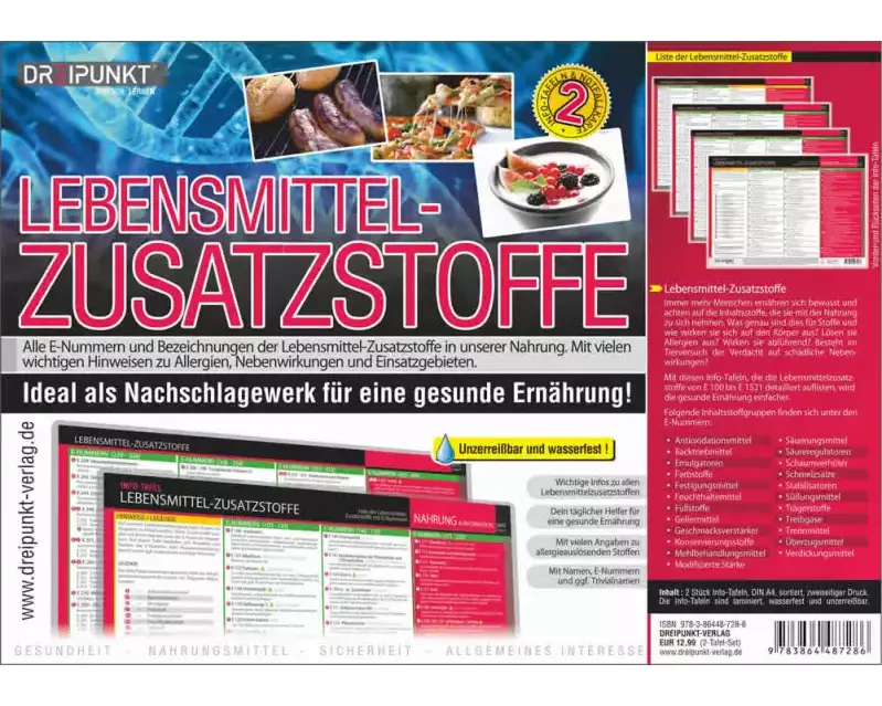 Info-Tafel-Set Lebensmittel-Zusatzstoffe