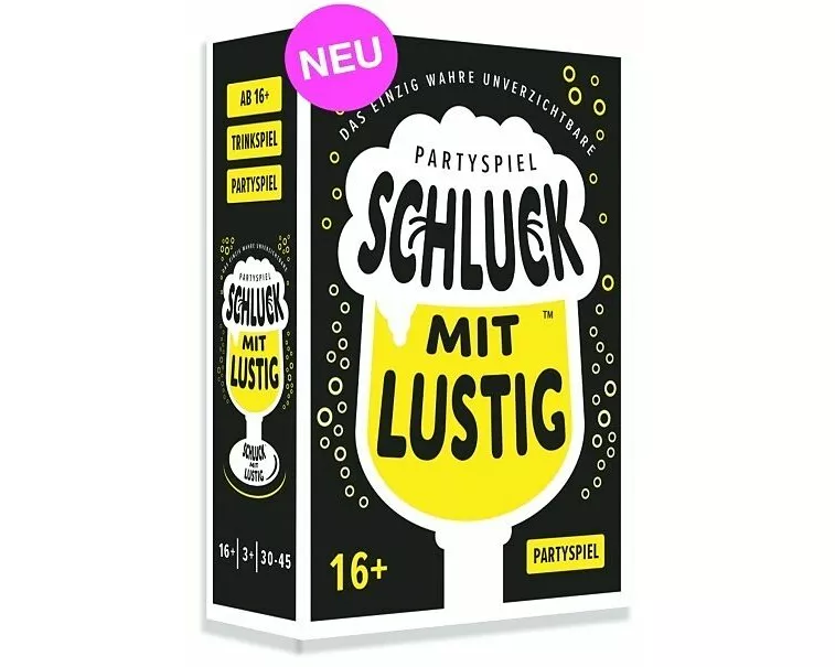 Schluck mit lustig