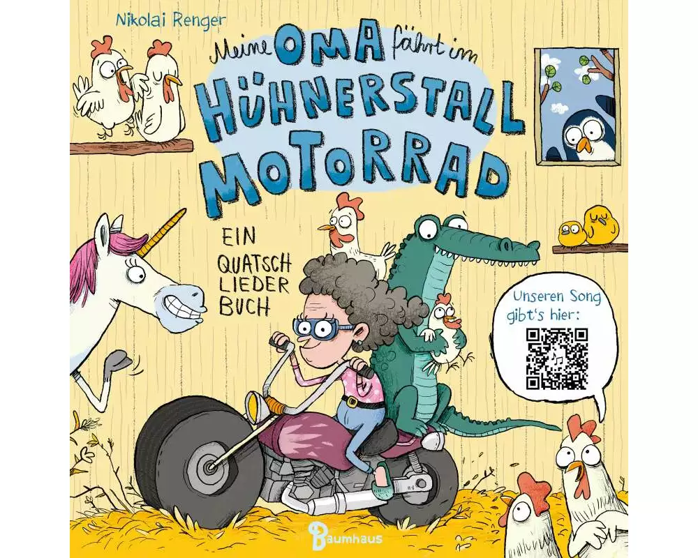 Meine Oma fährt im Hühnerstall Motorrad
