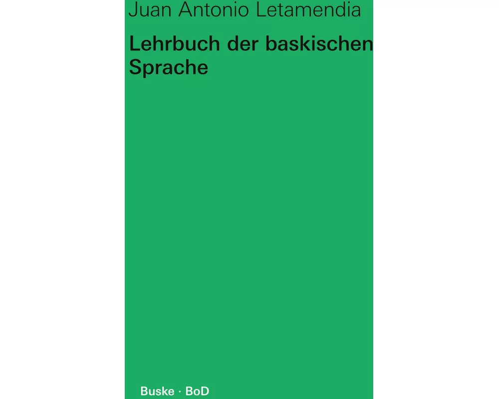 Lehrbuch der baskischen Sprache