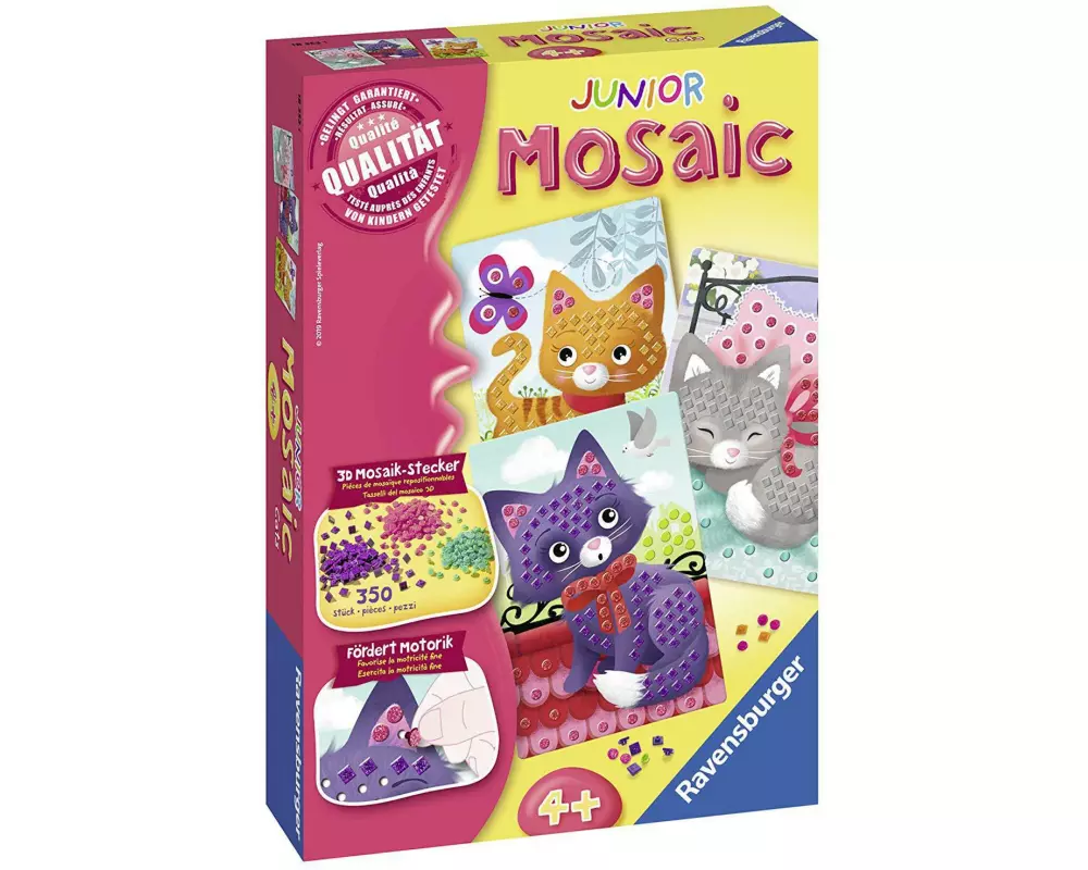 Ravensburger Bastelset Mosaic Junior Katzen