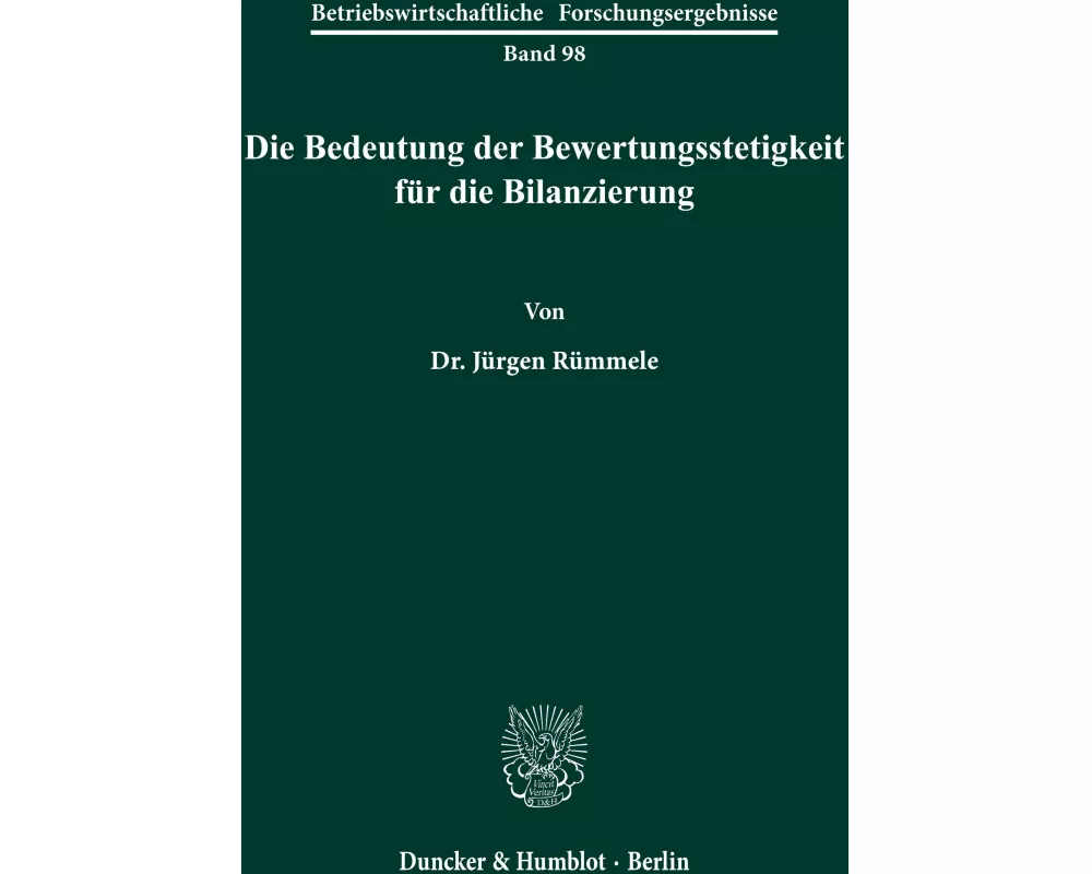 Die Bedeutung der Bewertungsstetigkeit für die Bilanzierung