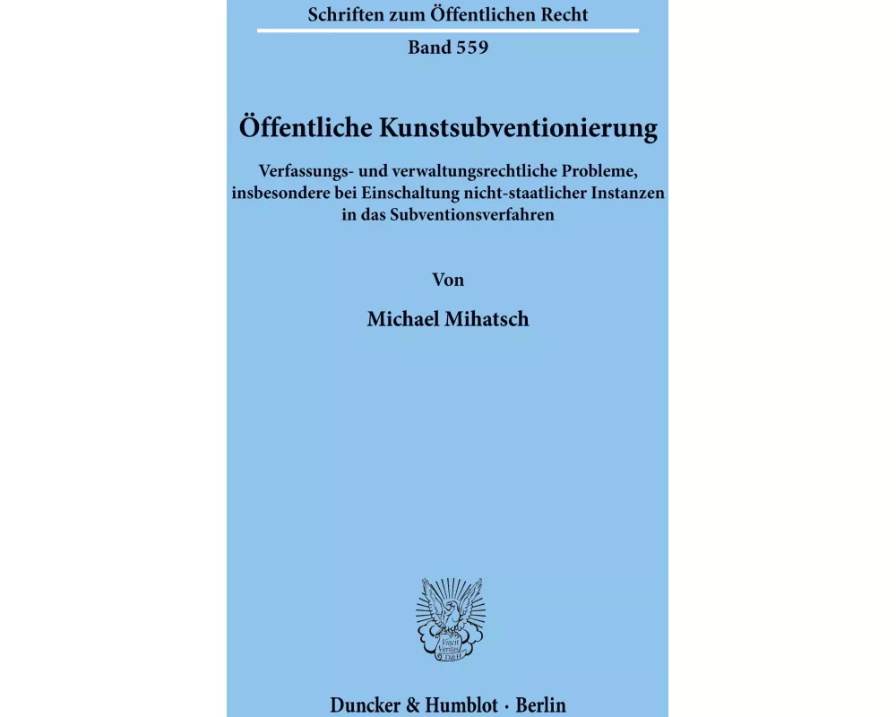 Öffentliche Kunstsubventionierung