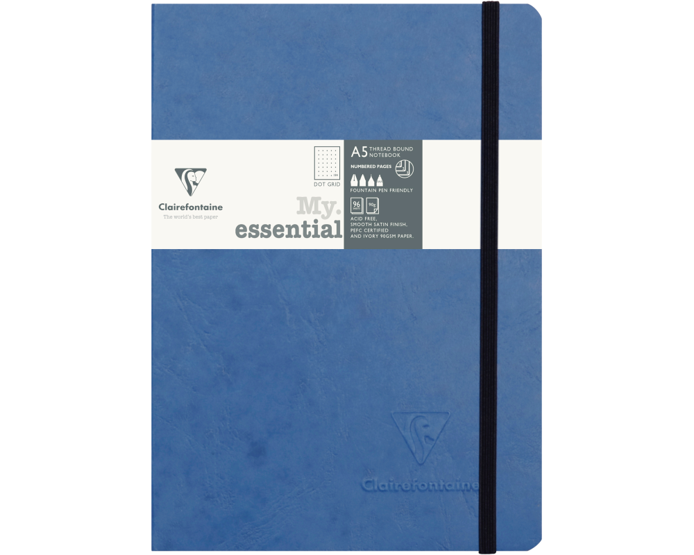 CLAIREFONTAINE AgeBag MyEss A5 793434C Notizbuch dot blau 96 Bl