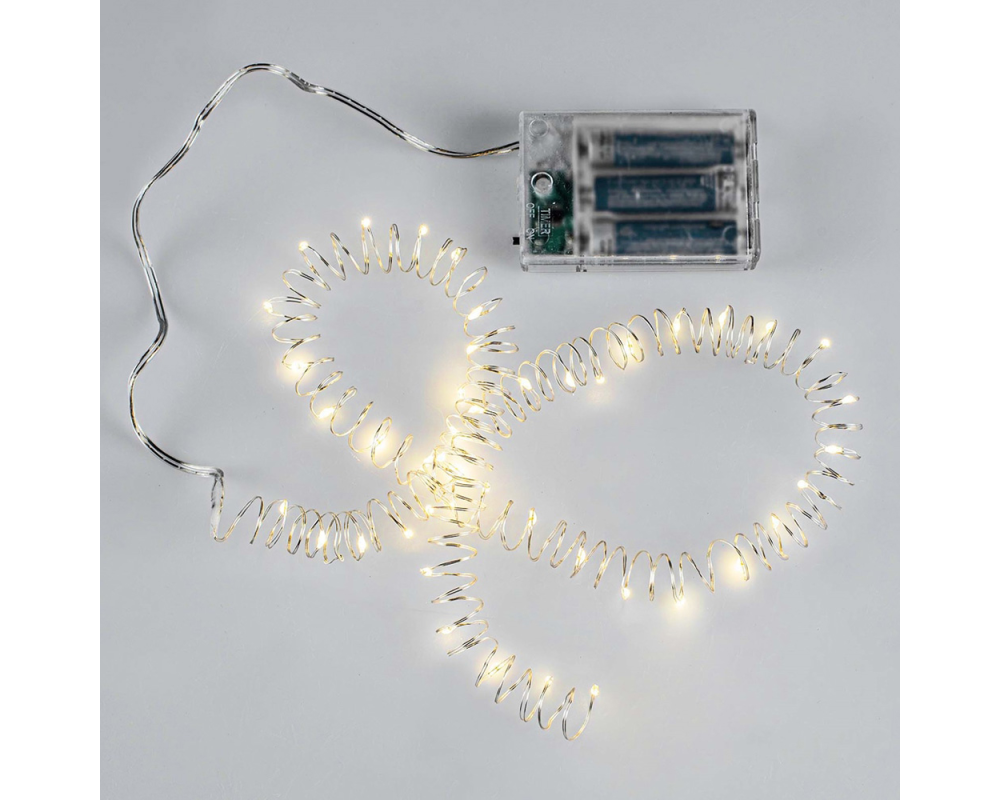 GLOREX LED Licherkette 4m 67036800 warmweiss 40-teilig