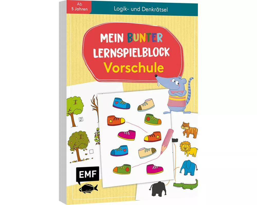 Mein bunter Lernspielblock – Vorschule: Logik- und Denkrätsel