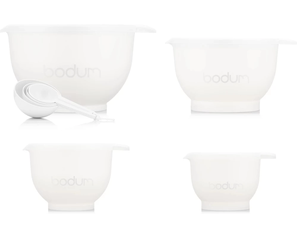 Bodum Bistro Rührschüsseln 4-tlg. 1 Stück, Weiss
