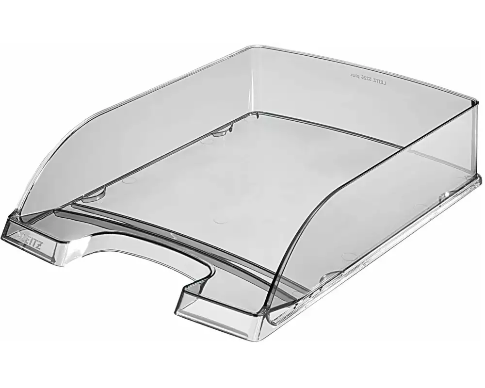 Leitz Ablagekorb Plus Standard Grau/Transparent