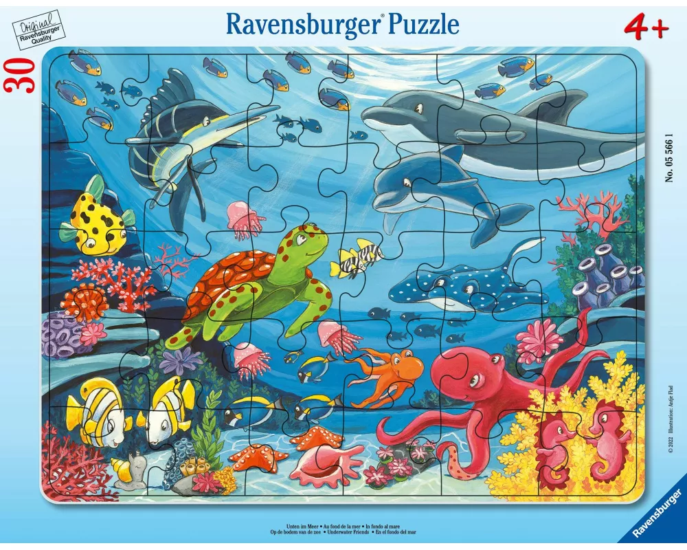 Kinderpuzzle 30 Teile - Unten im Meer