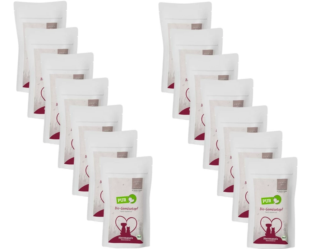 Herrmann's Nassfutter Bio Gemüsetopf 14 x 150 g