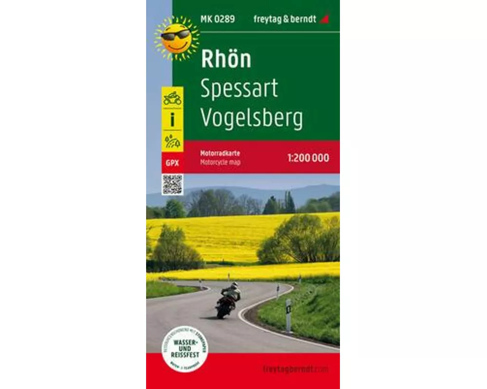 Rhön, Motorradkarte 1:200.000, freytag & berndt