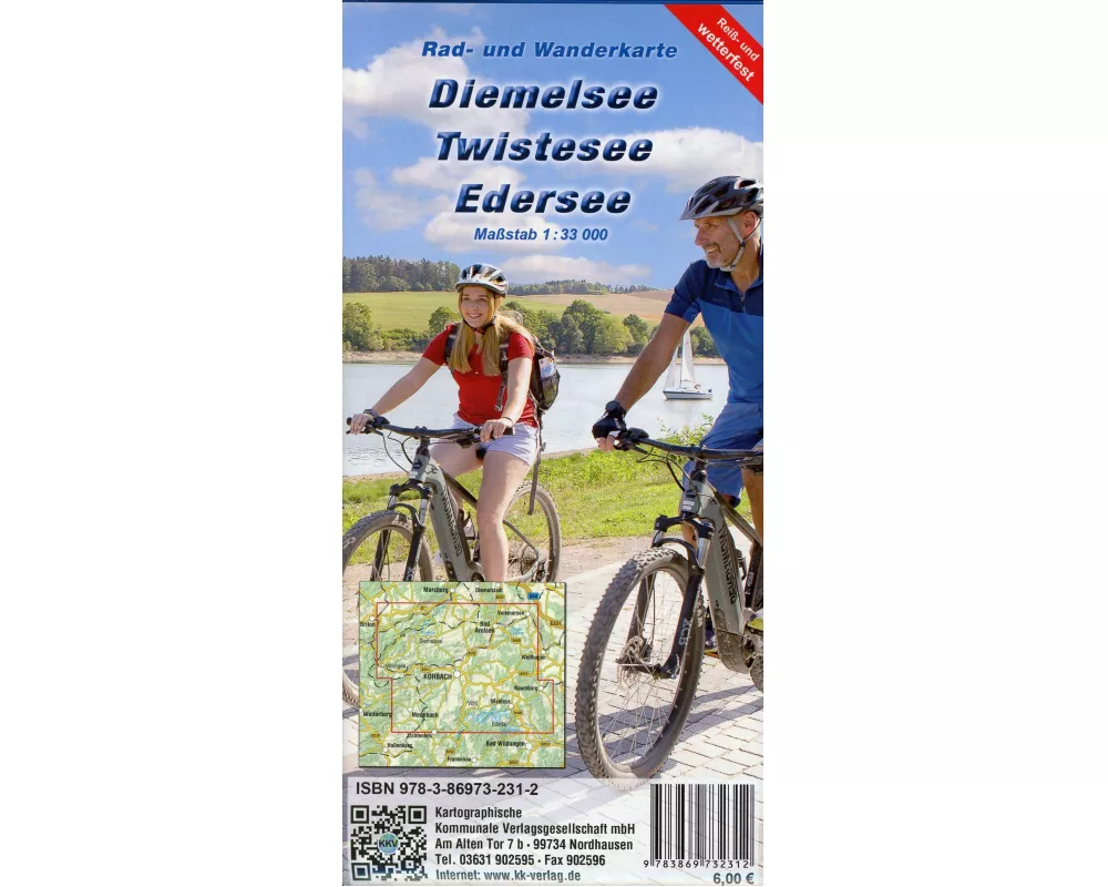 Diemelsee - Twistesee - Edersee 1:33 000