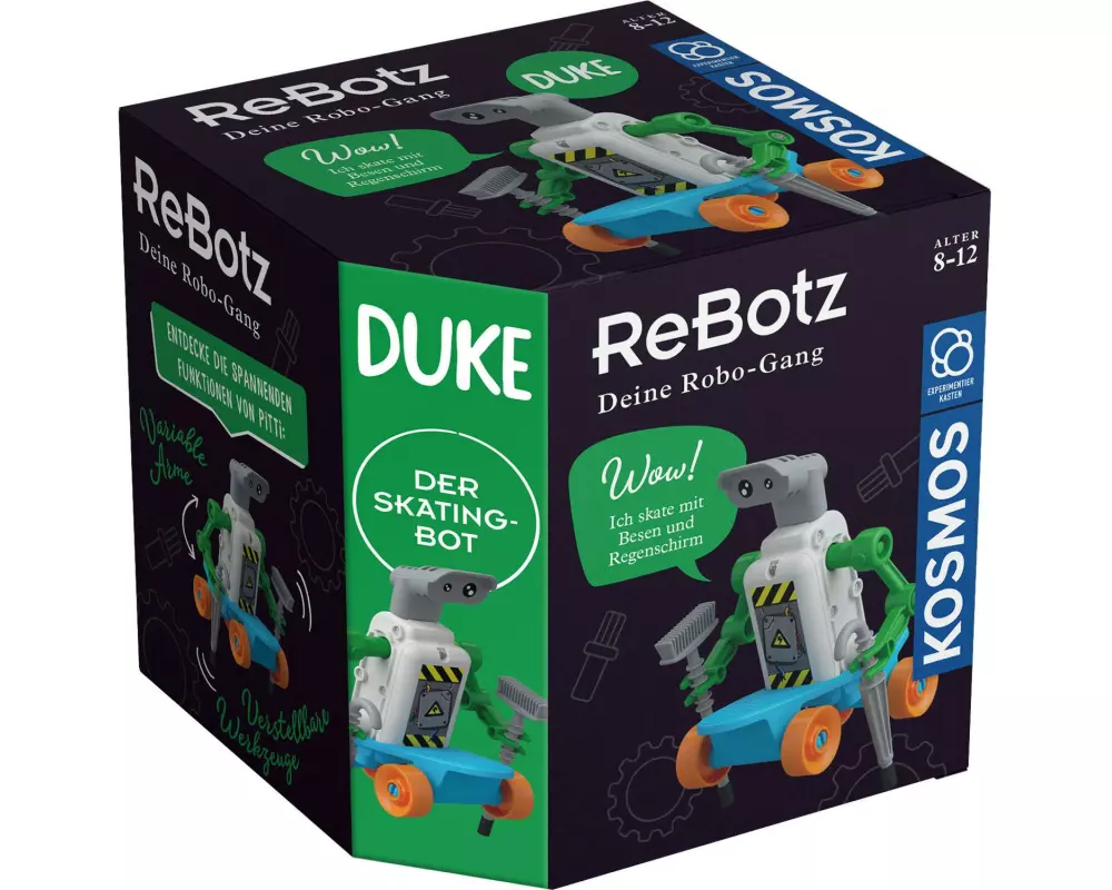 Kosmos Experimentierkasten ReBotz: Duke der Skating-Bot