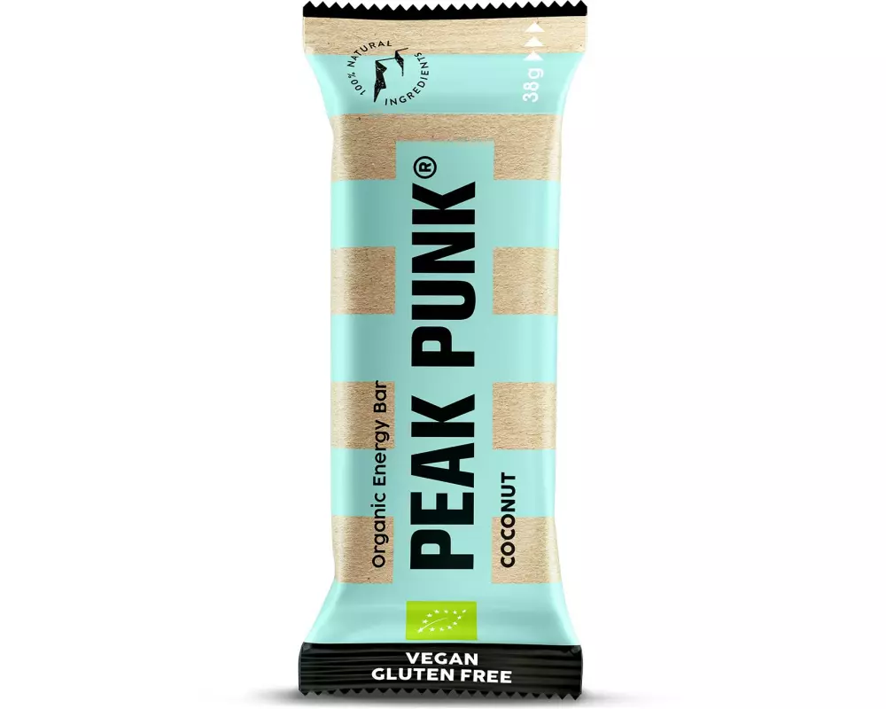 PEAK PUNK Riegel Bio Energy Bar – Coconut 15 x 38 g