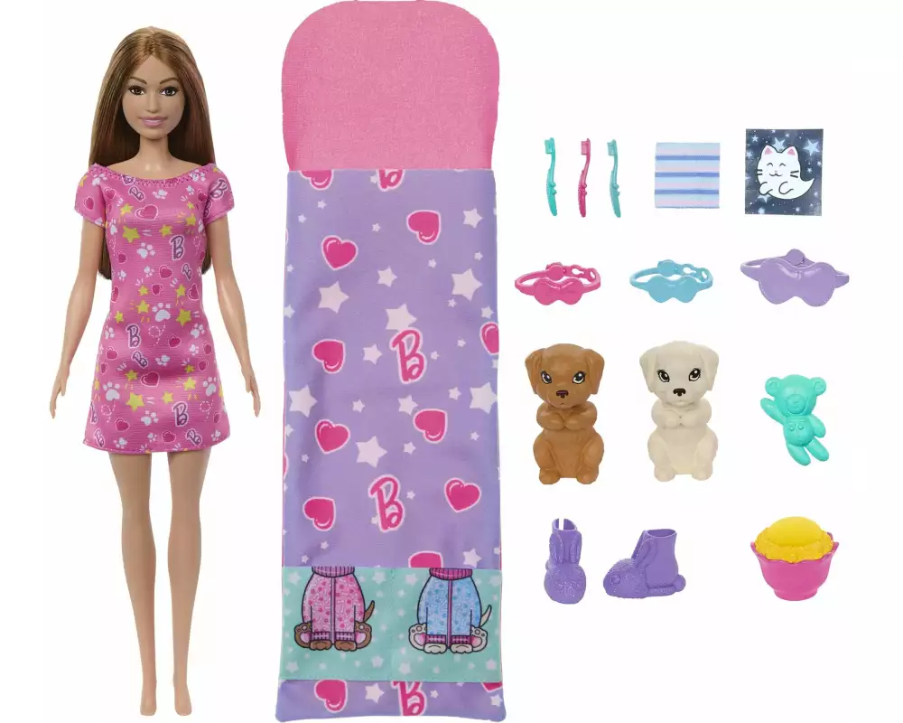 Barbie Spielset Puppy Slumber Party