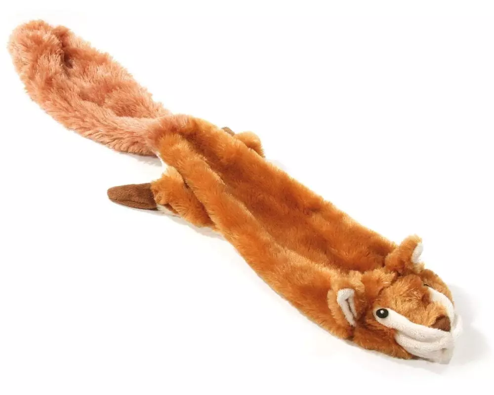 SwissPet Hunde-Spielzeug Schlappi-Eichhorn, S, 35 cm, Braun