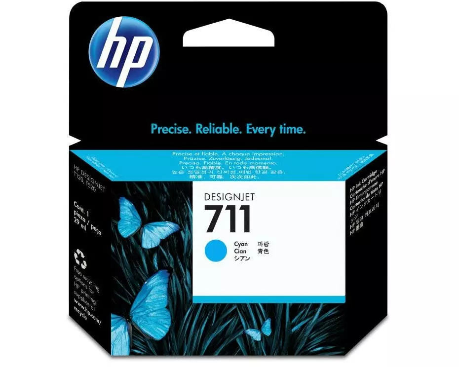 HP Tinte Nr. 711 (CZ130A) Cyan