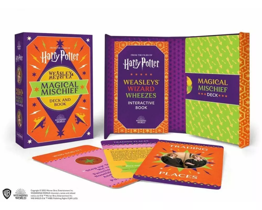 Harry Potter Weasley & Weasley Magical Mischief Deck and Book