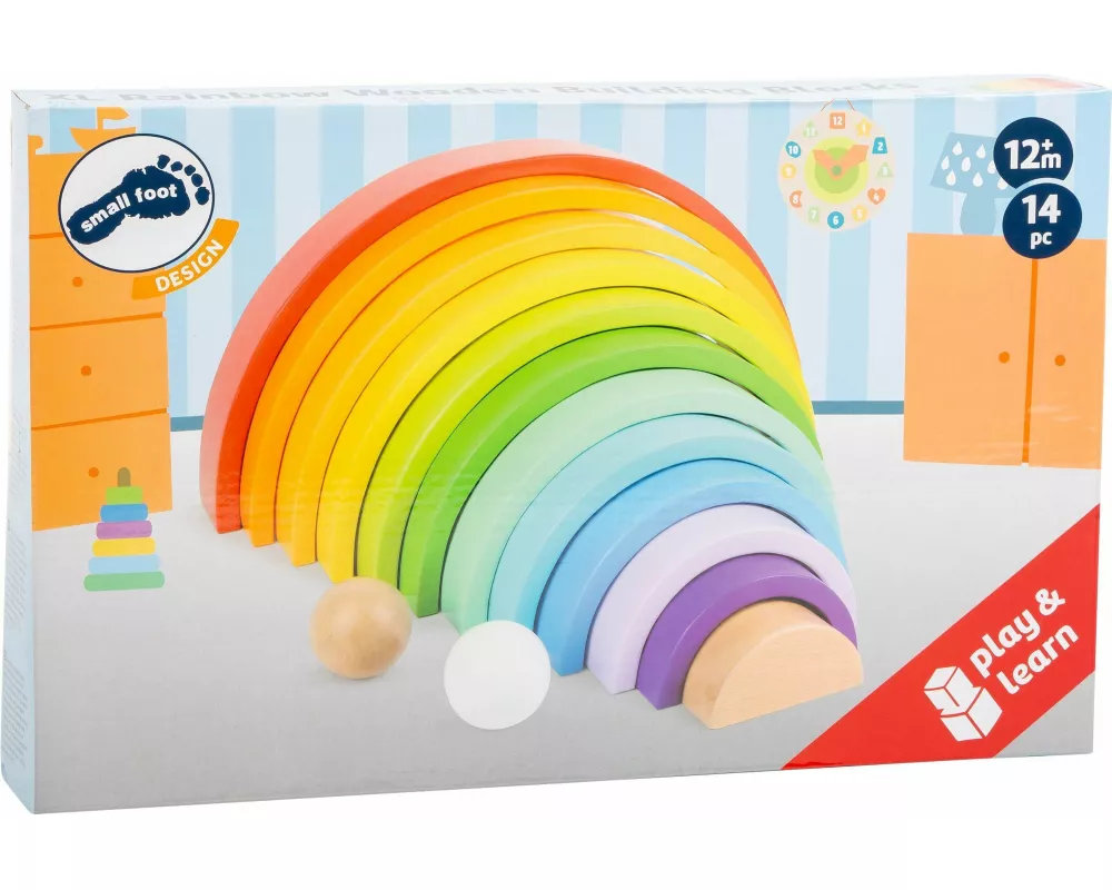 Holzbausteine Regenbogen XL