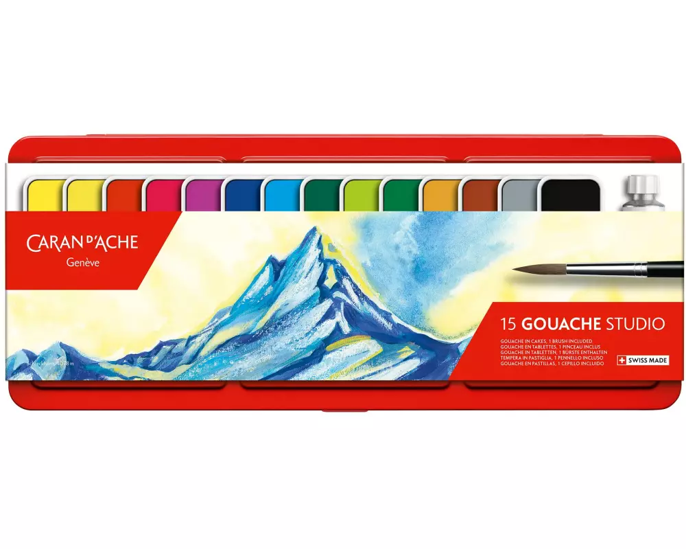 Caran d'Ache Wasserfarbe Gouache Studio 16-teilig