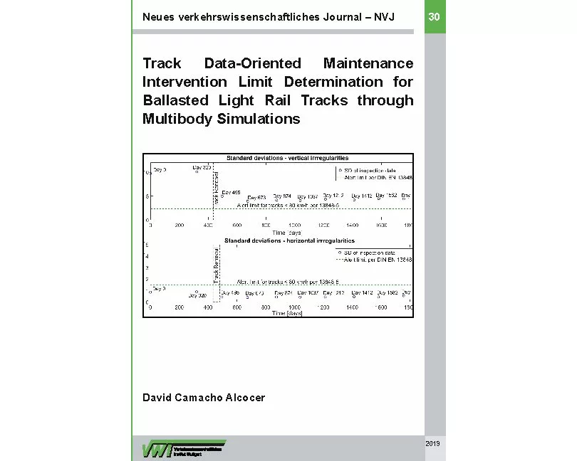 Track Data-Oriented Maintenance Intervention Limit Determination for Ballasted Light Rail Tracks through Multibody Simulations