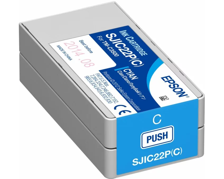 Epson SJIC36P C Ink cartridge, for ColorWorks C6500/C6000, Cyan