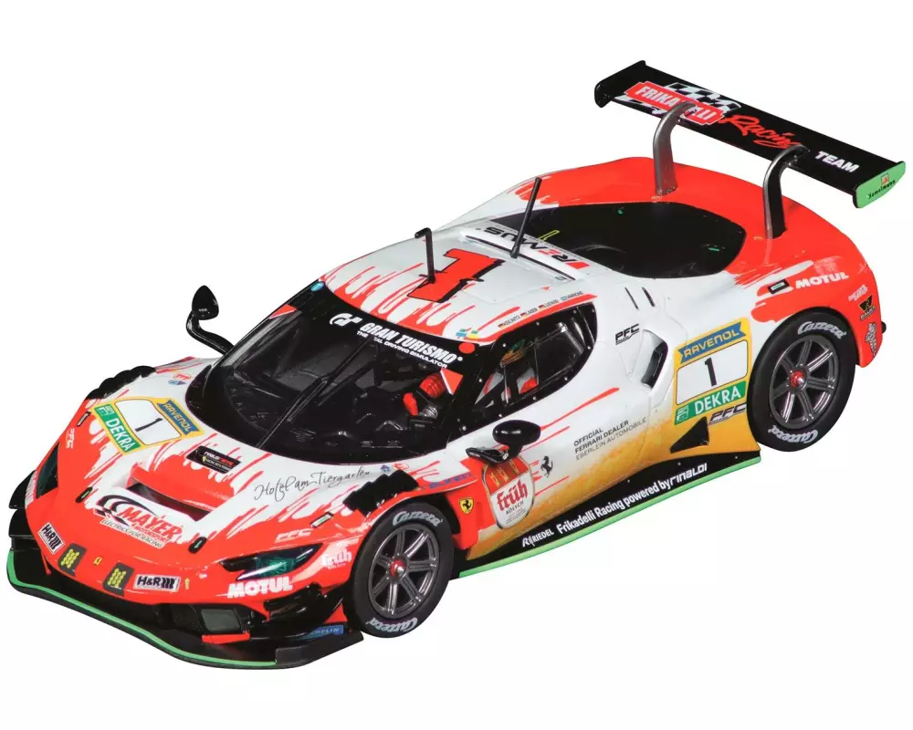 Carrera Rennbahnauto Ferrari 296 GT3 No.1 mit Licht 1:32