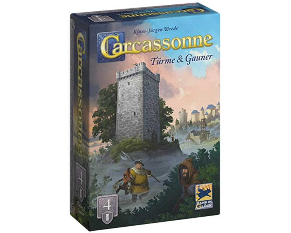 Hans im Glück Familienspiel Carcassonne Türme und Gauner (d)