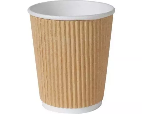 BioPak Einwegbecher Triple Wall 24 cl Braun, 25 Stück