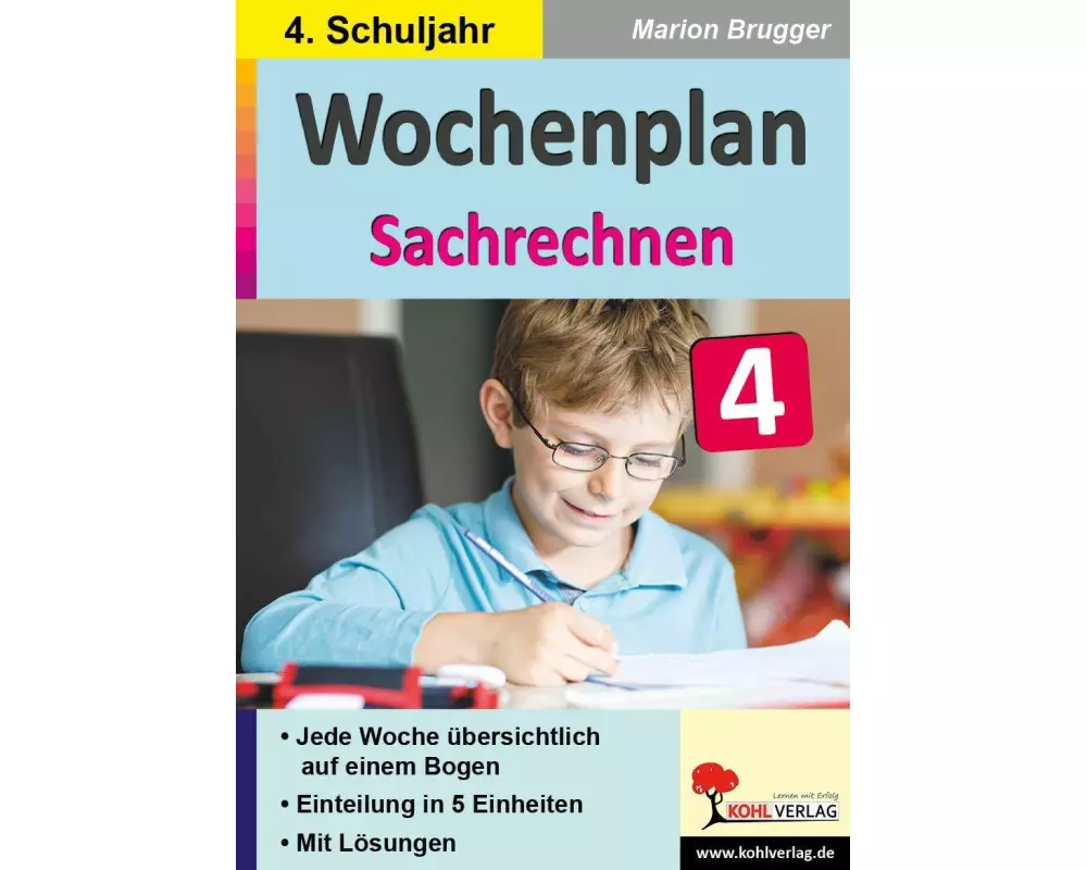 Wochenplan Sachrechnen / Klasse 4