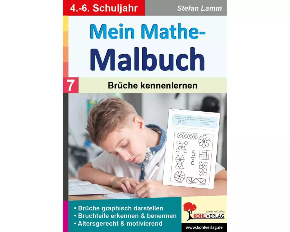 Mein Mathe-Malbuch / Band 7: Brüche kennenlernen