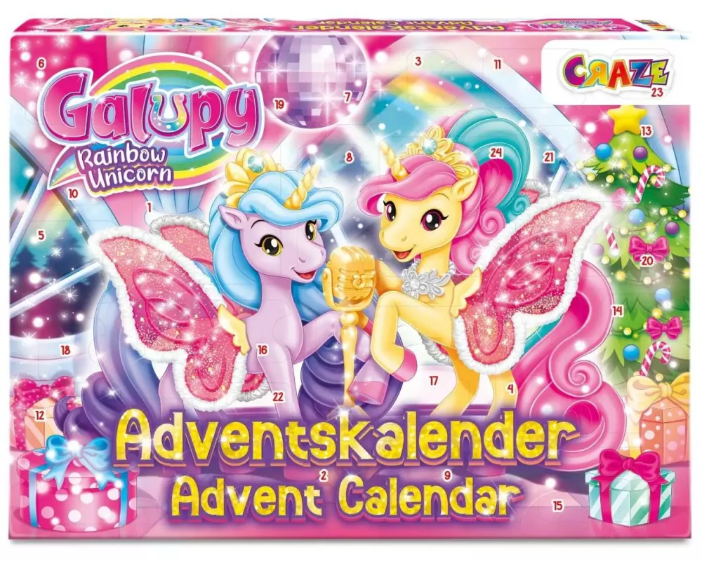 Craze Adventskalender Galupy Rainbow Unicorn