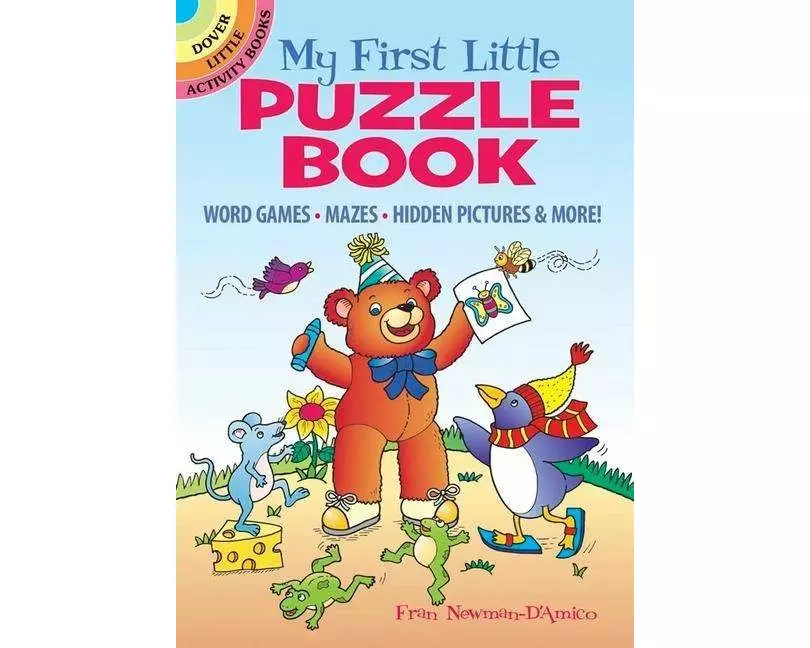 My First Little Puzzle Book: Word Games, Mazes, Spot the Difference, & More!