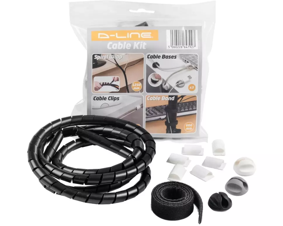 STEFFEN Kabelmanagement Set D-Line Schwarz