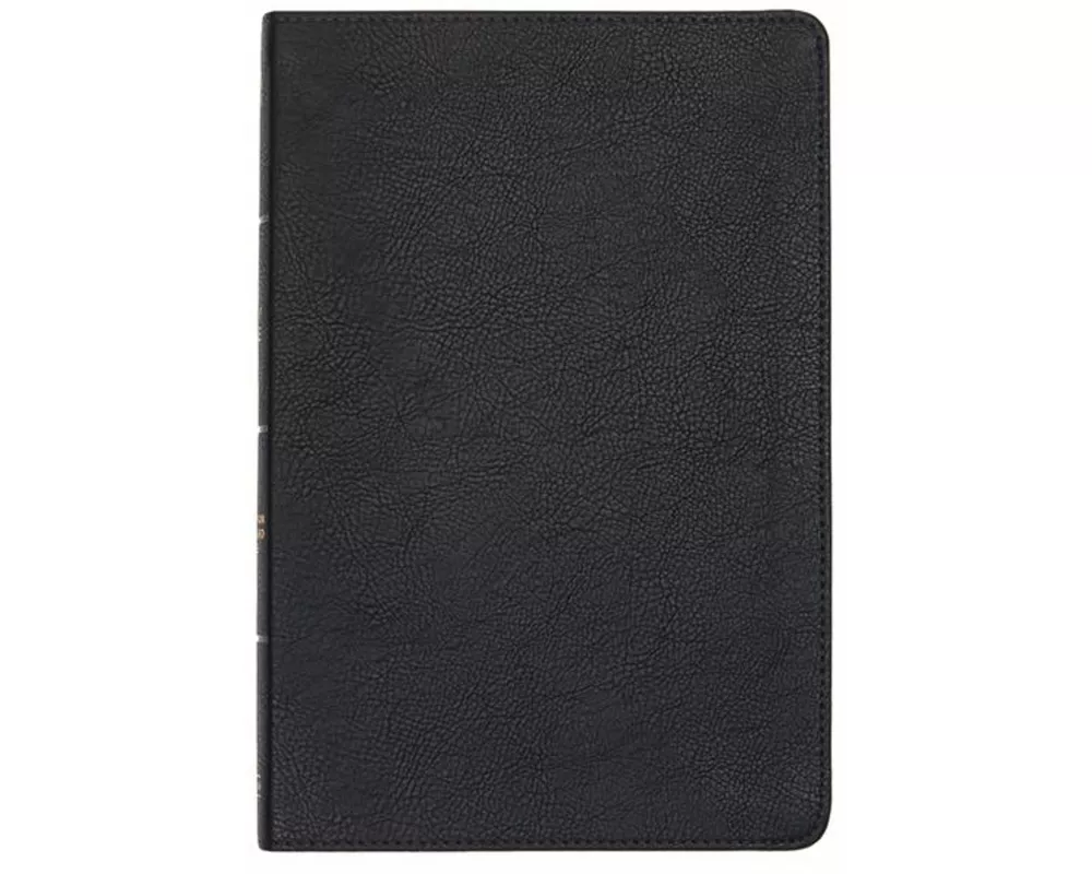 CSB Large Print Thinline Bible, Black Leathertouch