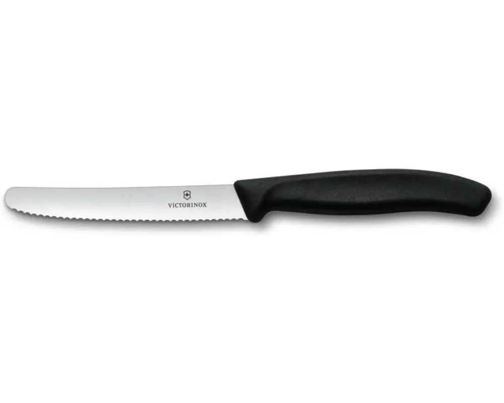 Victorinox Tomatenmesser Swiss Classic Schwarz, 11 cm