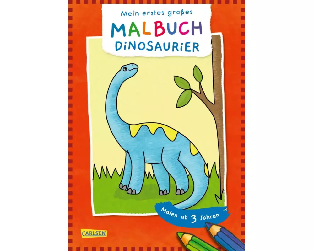 Ausmalbilder für Kita-Kinder: Mein erstes großes Malbuch: Dinosaurier