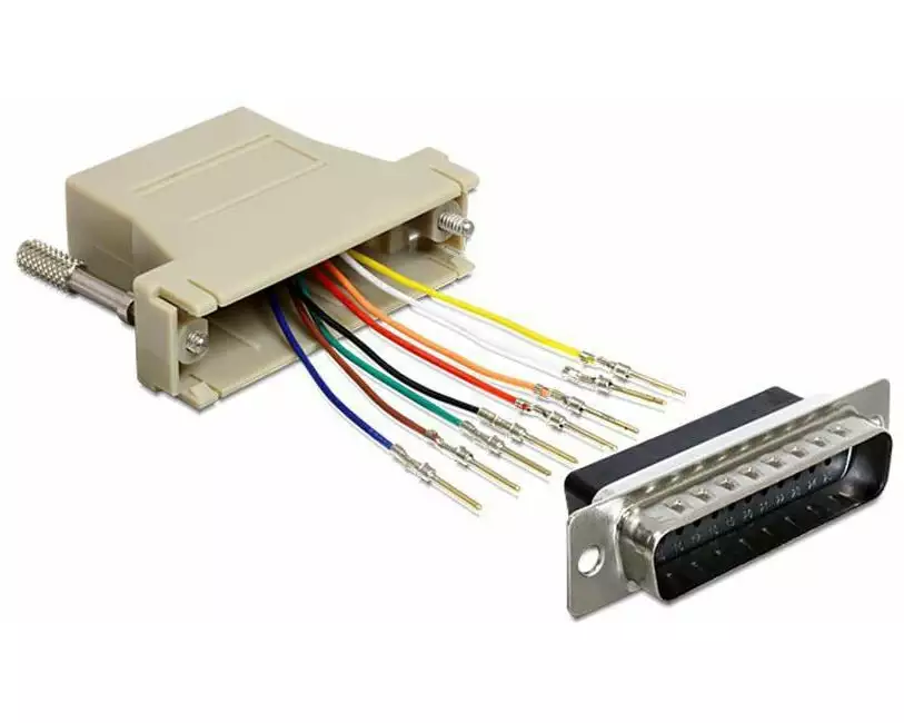Delock Adapter RJ-45 - DB15 (f-m) 0 m