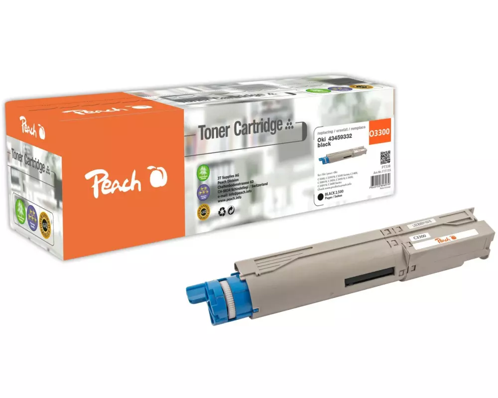 Peach Toner OKI 43459332 Black