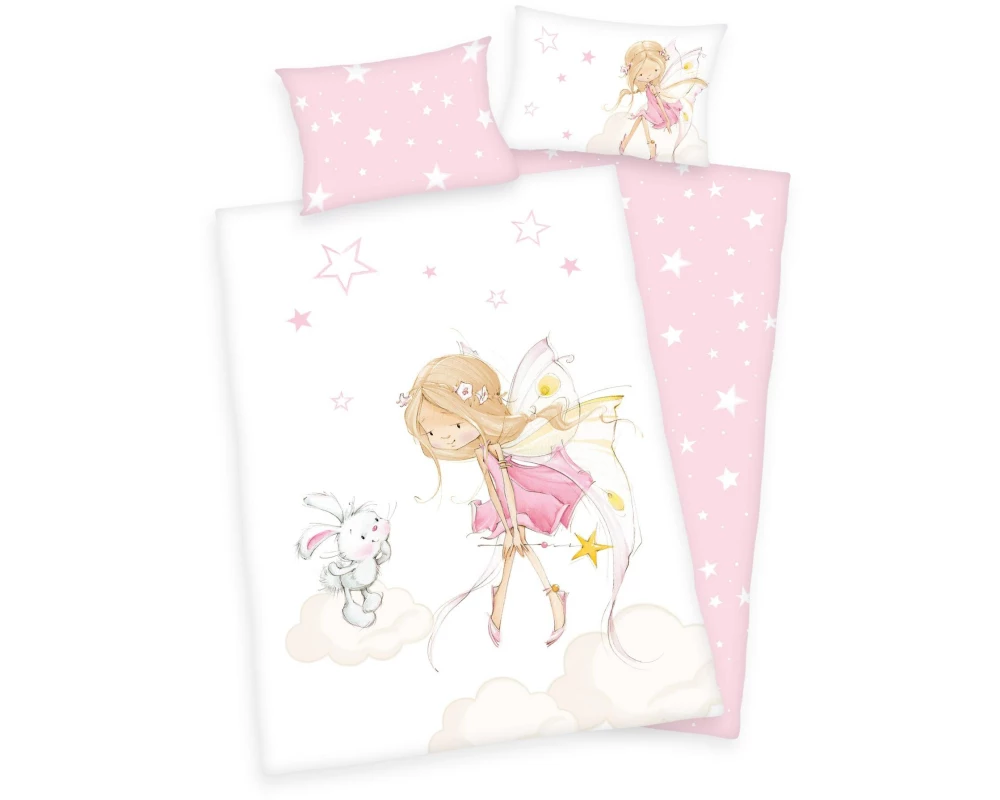 Herding Kinderbettwäsche Little Fairy 100 x 135 cm + 40 x 60 cm