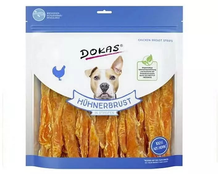 Dokas Dog Snack Hühnerbrust Streifen 900 g