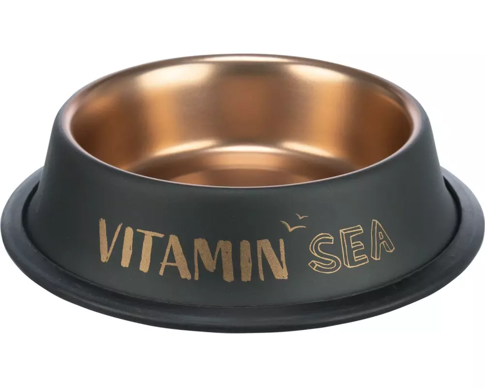 Trixie Edelstahlnapf BE NORDIC 0.45 l, ø 19 cm, Schwarz/Bronze