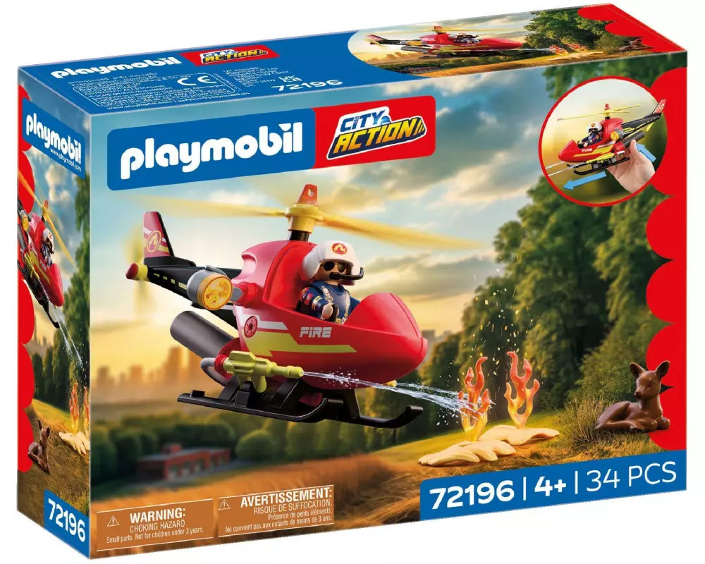 Playmobil Feuerwehr-Helikopter 72196