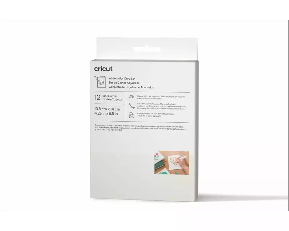 Cricut Blankokarte für Wasserfarben R20 12 Stück