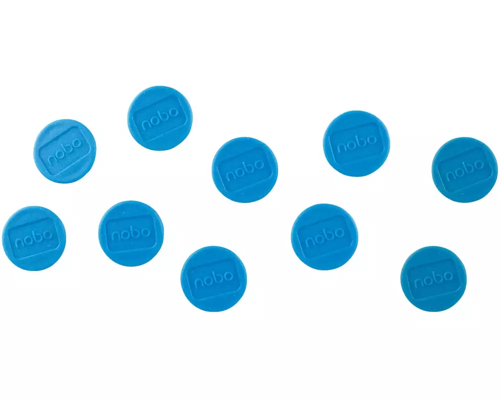 Nobo Haftmagnet Ø 2.4 cm 10 Stück, Blau