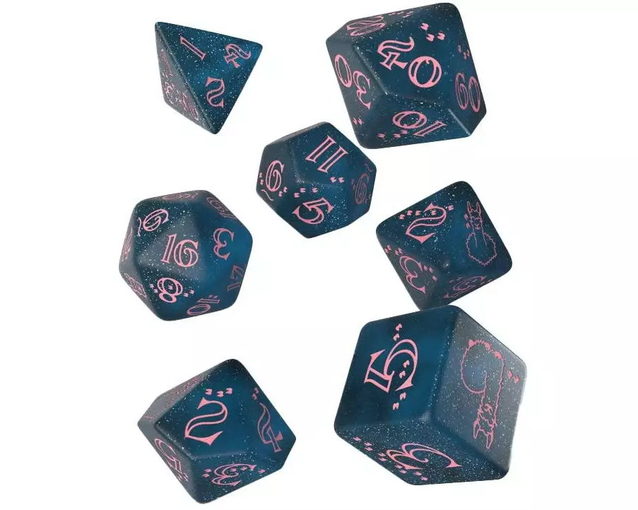 Q Workshop RPG-Würfelset Sparkling Llama Dice Set 7 Stk.